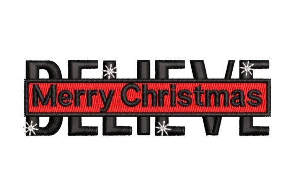 Believe Merry Christmas Embroidery Review