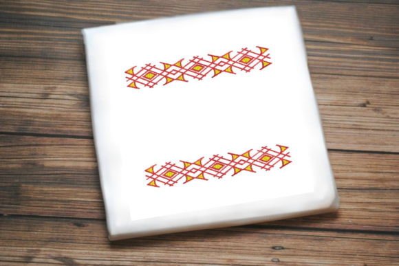 Colorful Geometric Border Embroidery Design Review