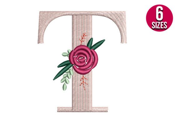 Floral Alphabet T Letter Review