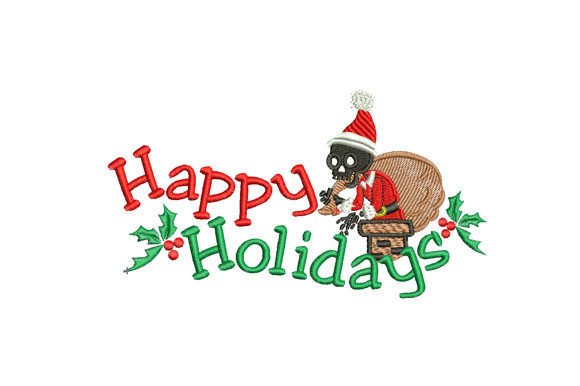 Funny Happy Holidays Embroidery Review