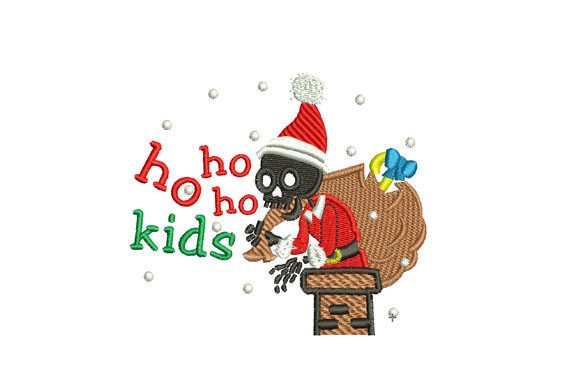 Holiday Review: Ho Ho Ho Kids Embroidery Design