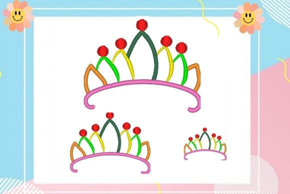 Multicolored Queen Crown Embroidery Review