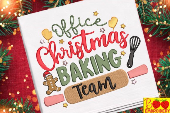Office Christmas Baking Team Embroidery Review